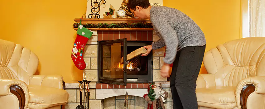 Rusted Metal Fireplace Restoration in Silver Firs, Washington